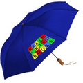 46" Hardwood Handle Folding Umbrella